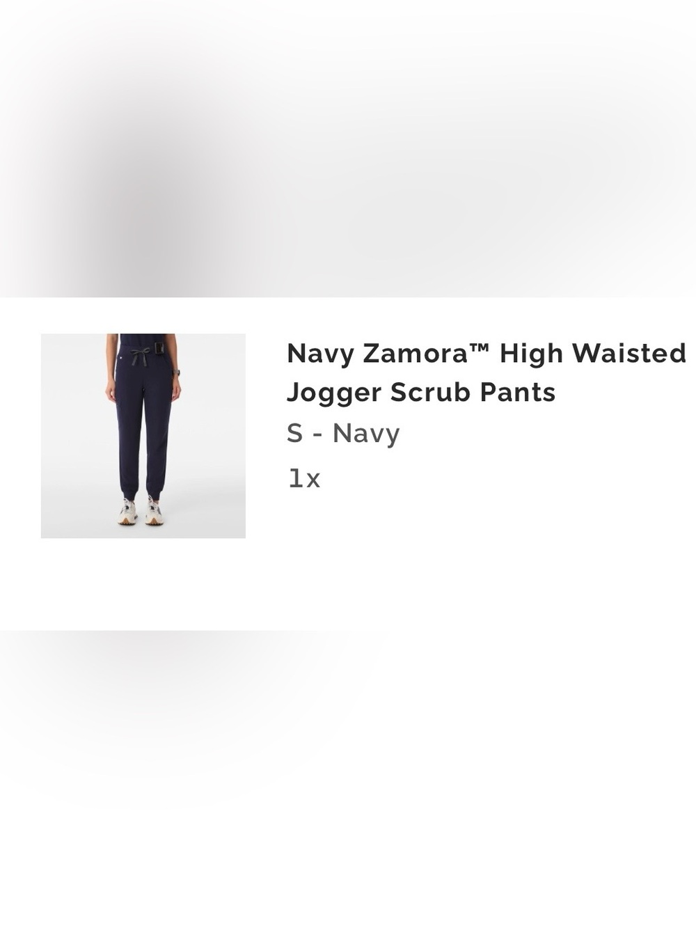 Figs Navy High-Waisted Jogger Scrubs